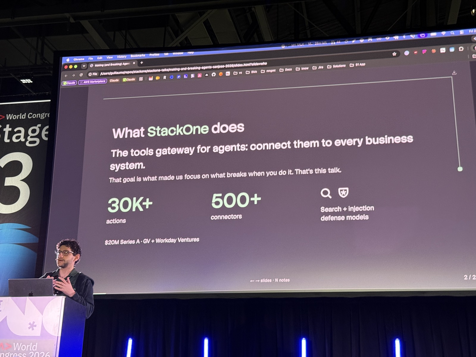 Slide What StackOne does: the tools gateway for agents