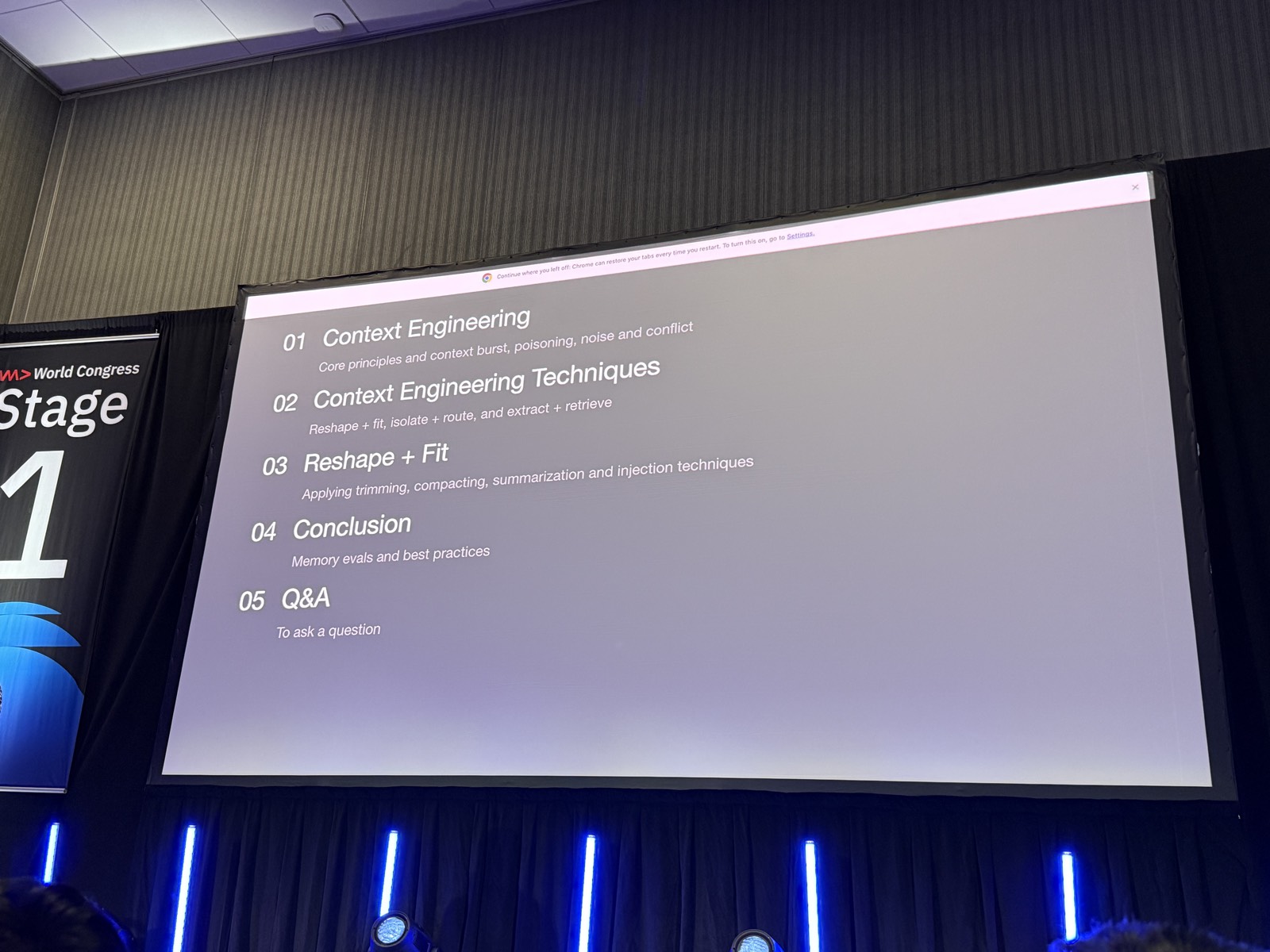 Slide agenda năm phần