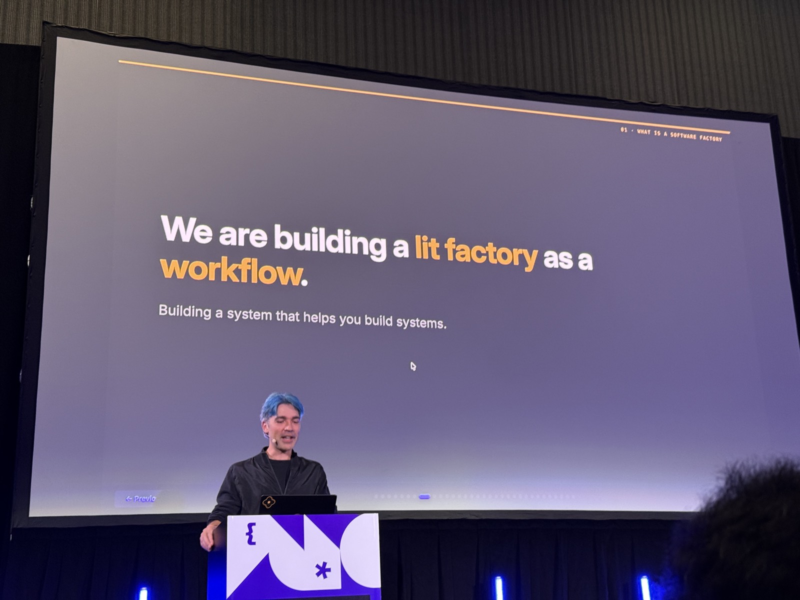 Slide We are building a lit factory as a workflow