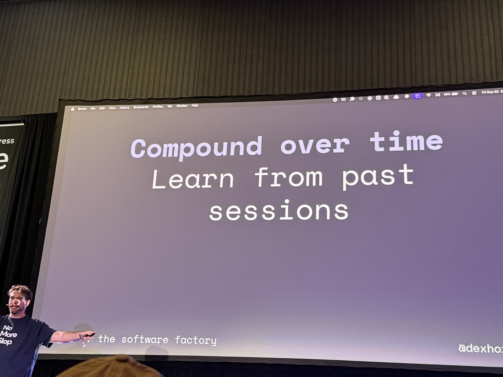 Slide Compound over time, Learn from past sessions